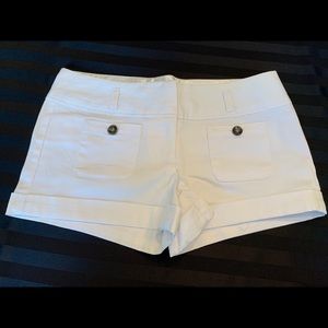 White Charlotte Russe Jean Shorts